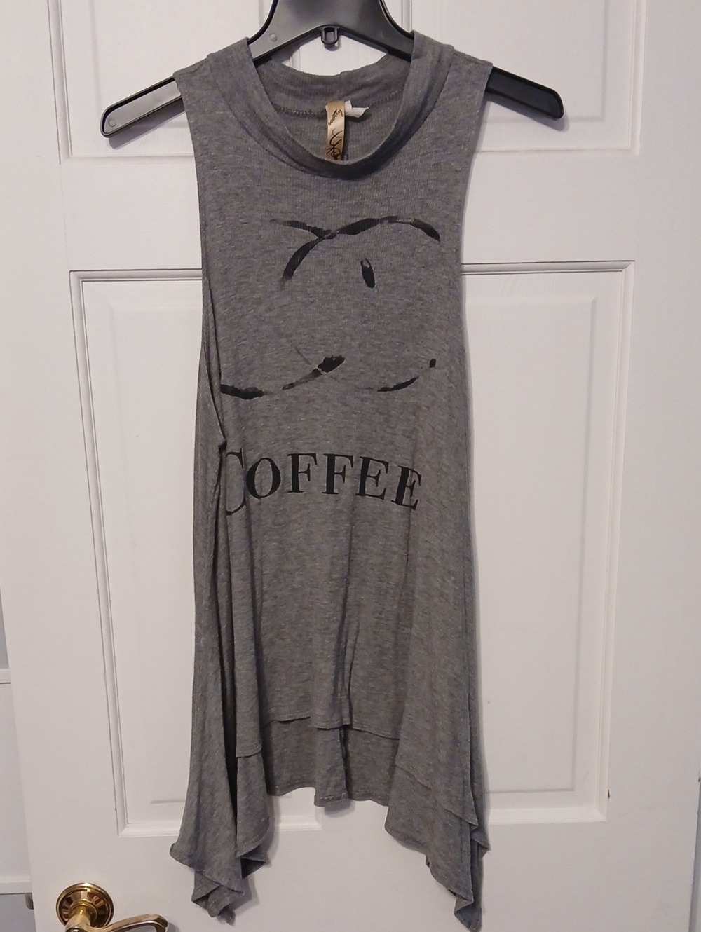 Scott Gray Sleeveless 'Coffee' Swing Tunic